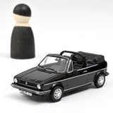 VW Golf Cabriolet 1981 Noir 1/43