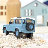 Land Rover Defender 1995 Bleu et Blanc Jet-car 1/43