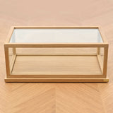 Display Box in Glass and FSC Oak NOREV 1:12