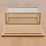 Display Box in Glass and FSC Oak NOREV 1:12