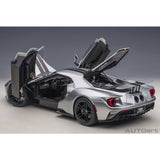 Ford GT 2017 Silver/Black Stripes 1:12