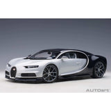 Bugatti Chiron 2017 Gletscherweiß/Atlantikblau 1:12