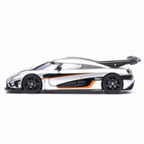 Koenigsegg One : 1 Gris lune/Noir carbone/Orange 1/64