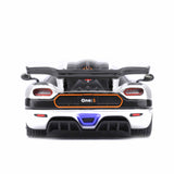 Koenigsegg One : 1 Gris lune/Noir carbone/Orange 1/64