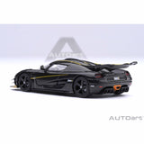 Koenigsegg One : 1 Klarer Kohlefaser/Goldstreifen 1:64