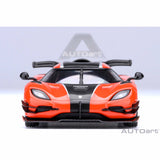 Koenigsegg One : 1 Lava orange/Kohlefaser/Silberstreifen 1:64