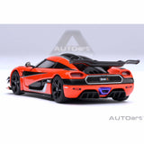 Koenigsegg One : 1 Lava orange/Kohlefaser/Silberstreifen 1:64