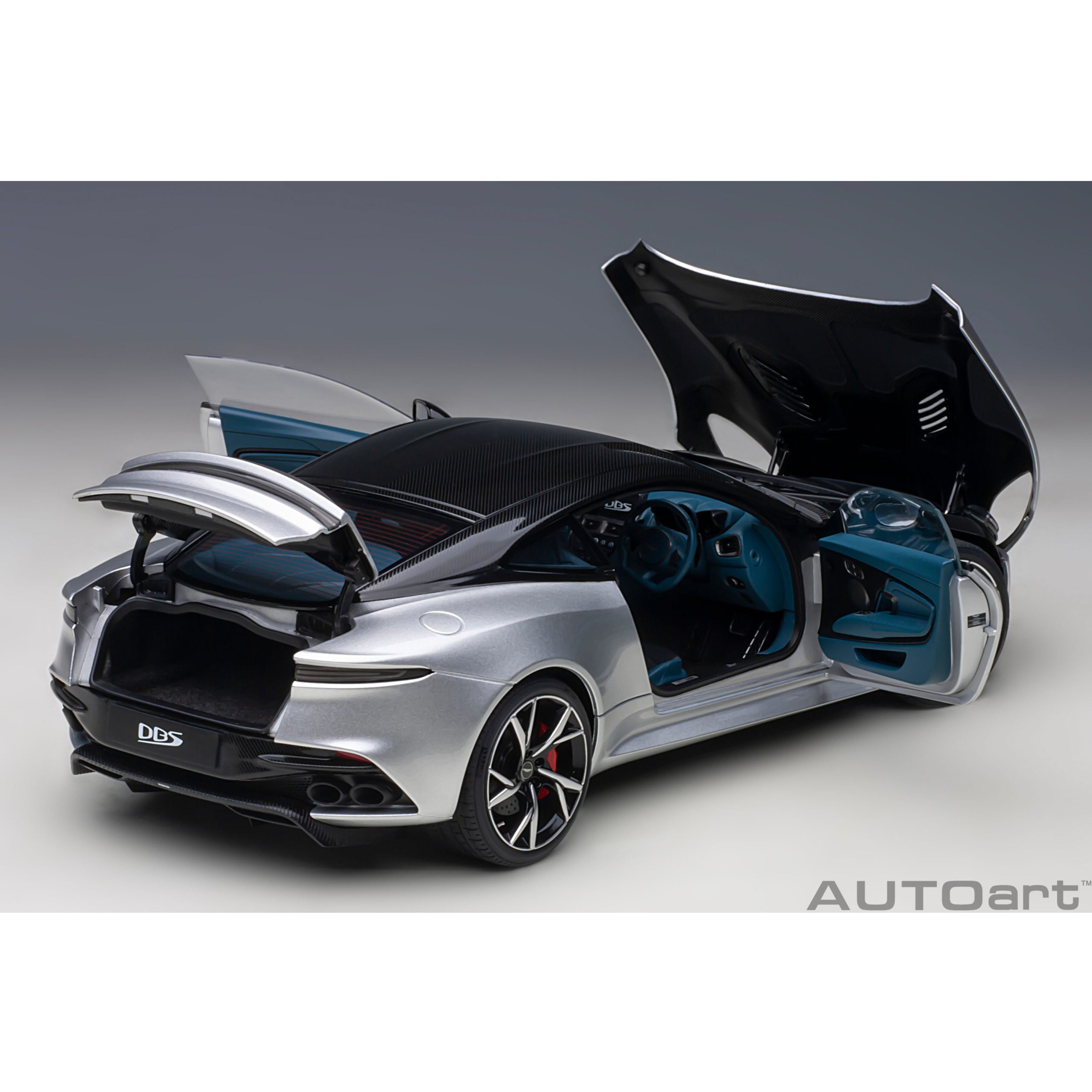 Aston Martin DBS Superleggera 2019 Lightning Silver 1:18