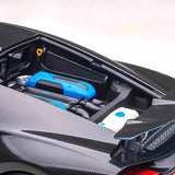 Bugatti Chiron Sport 2019 French Racing Blue/Carbon 1:18