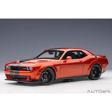 Dodge Challenger SRT Hellcat Zimt/Gunmetal-Streifen 1:18