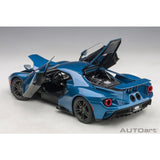 Ford GT 2017 Bleu liquide 1/18