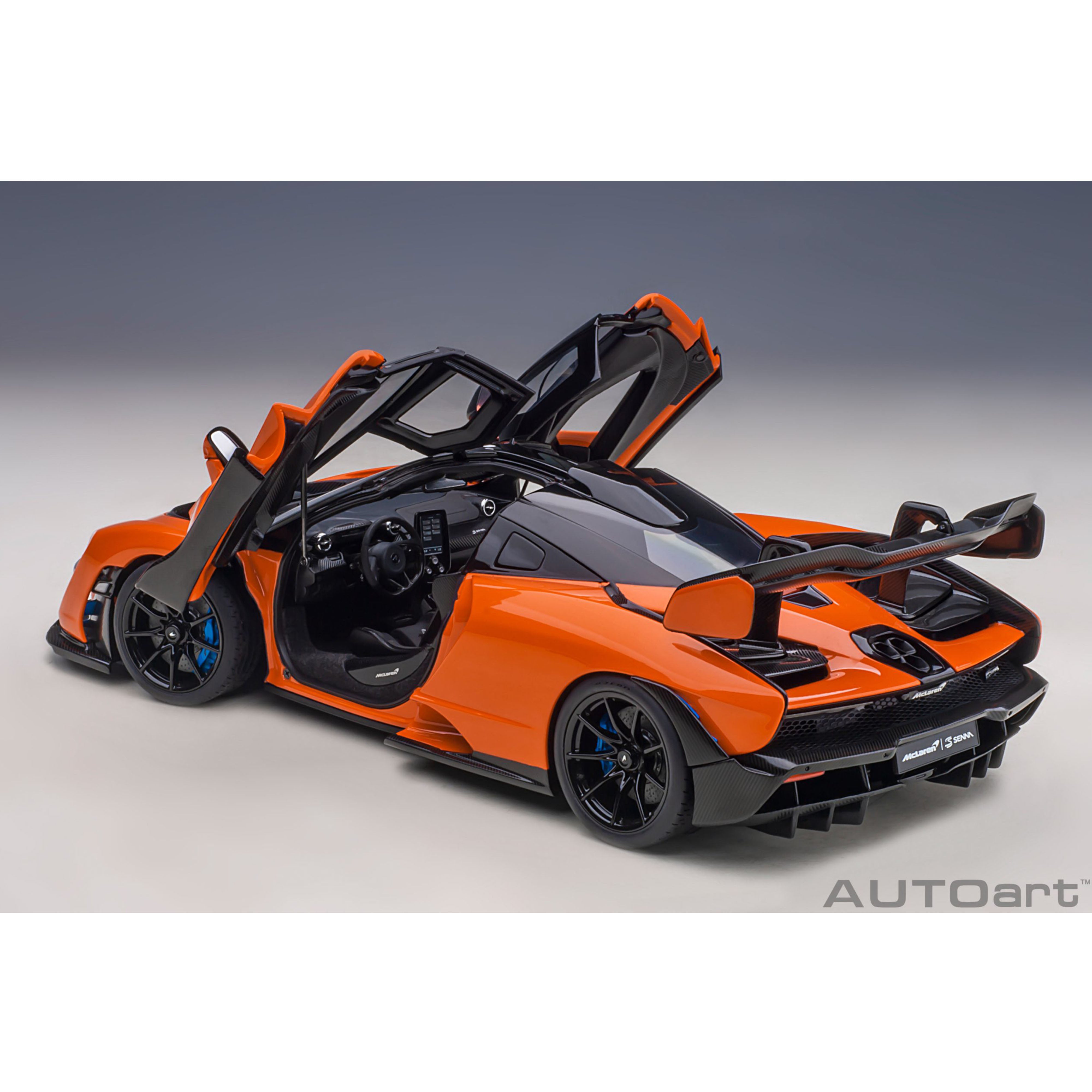 McLaren Senna 2018 Trophy Mira/Orange 1:18