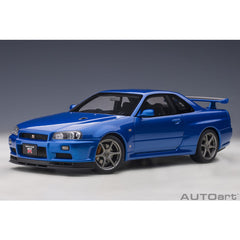 Nissan Skyline GT-R (R34) 2001 V-Spec II Bayside Blue 1:18