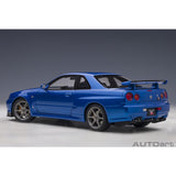 Nissan Skyline GT-R (R34) 2001 V-Spec II Bayside Blau 1:18