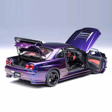 Nissan Skyline GT-R (R34) Z-Tune Midnight Purple 1:18