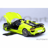 Porsche 918 Spyder Weissach Package Acid Green 1:18