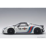 Porsche 918 Spyder 2013 Blanc avec logo Martini 1/18