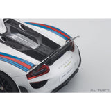 Porsche 918 Spyder 2013 White with Martini Logo 1:18