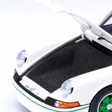 Porsche 911 Carrera 2.7 RS (Grand Prix blanc avec bandes vertes) 1/18