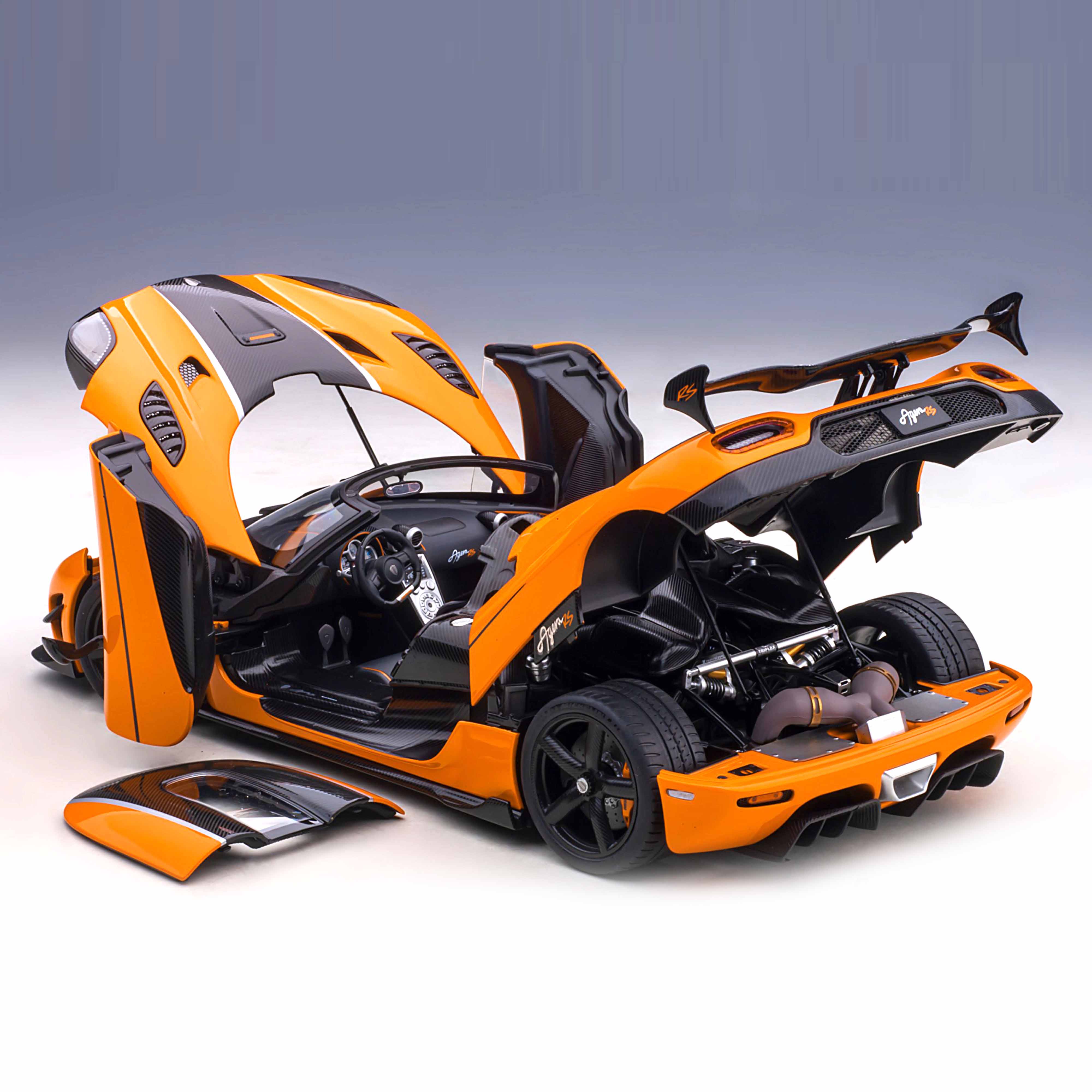 Koenigsegg Agera RS 2015 Orange/Black 1:18