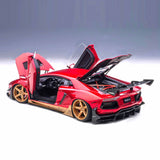 Liberty Walks LB-Works Lamborghini Aventador Ltd Edition Rouge 1/18