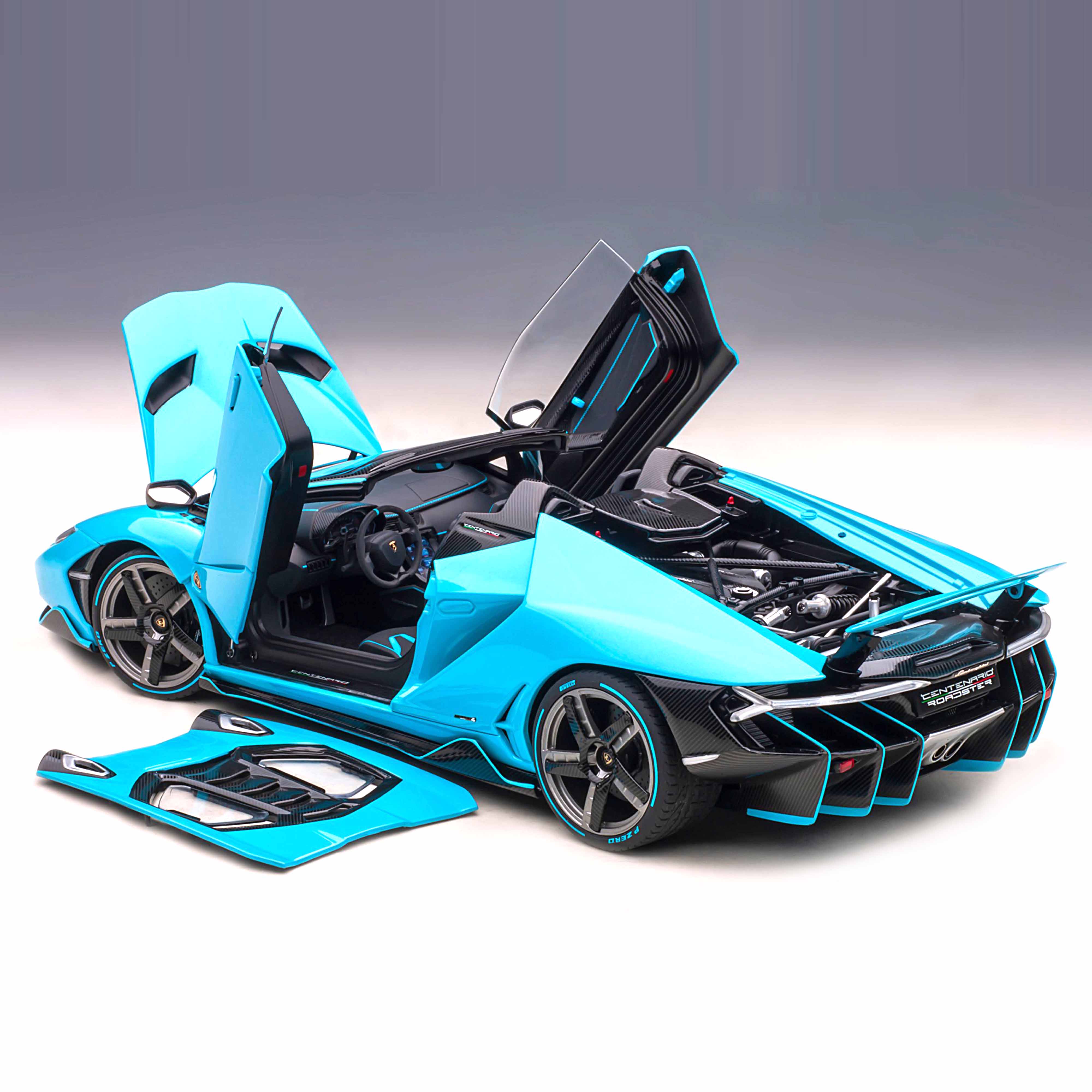 Lamborghini Centenario Roadster 2016 Bleu Céphée/Bleu Nacré 1/18