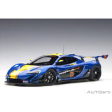 McLaren P1 GTR Bleu Métallique 1/18