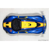 McLaren P1 GTR Bleu Métallique 1/18