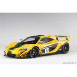 McLaren P1 GTR Jaune/Bandes Vertes N°51 1/18