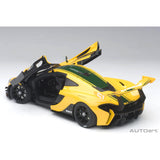 McLaren P1 GTR Gelb/Grün gestreift N°51 1:18