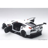 Chevrolet Corvette C7.R Plain Body Version White 1:18