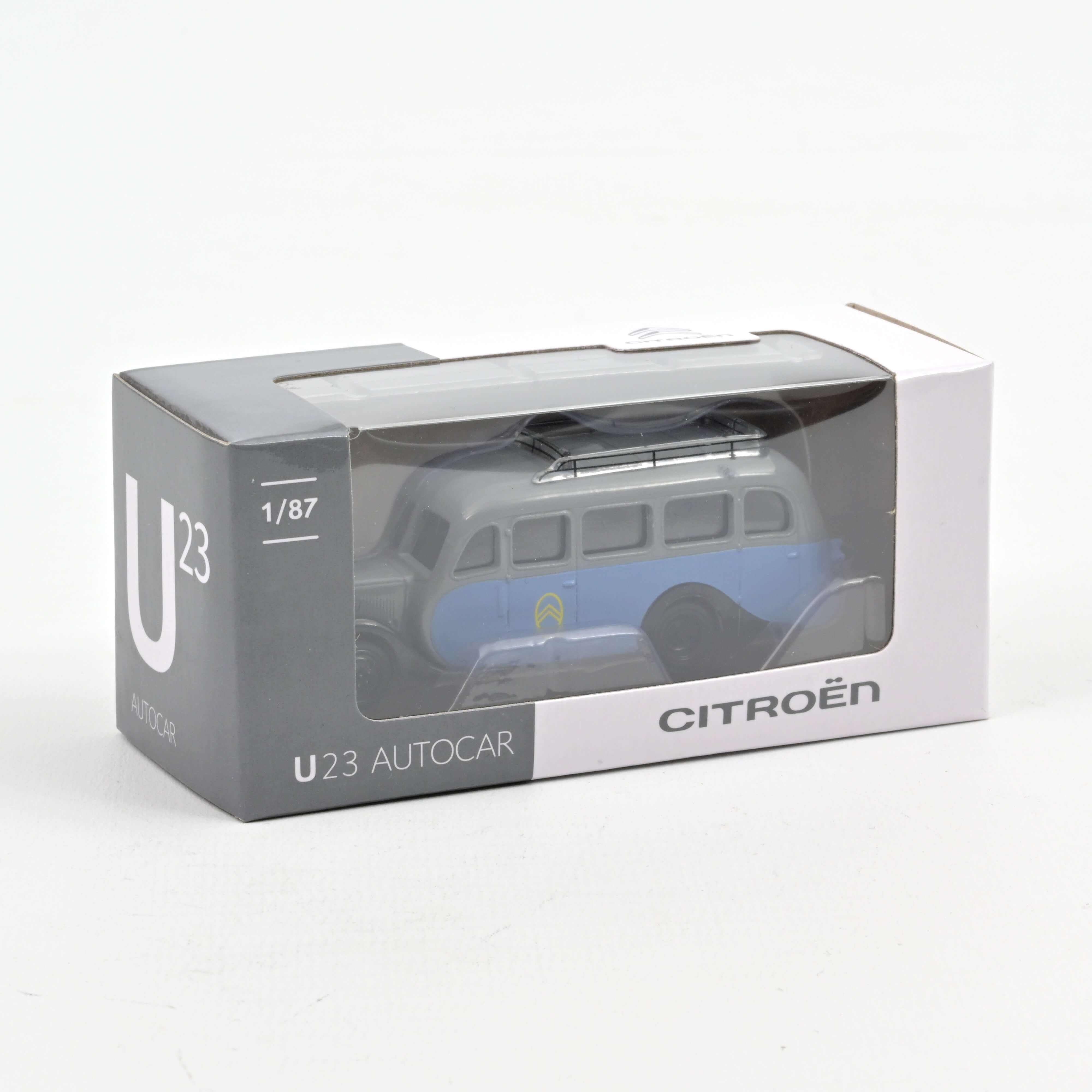 Citroën U23 Autocar 1947 Gris et Bleu 1/87