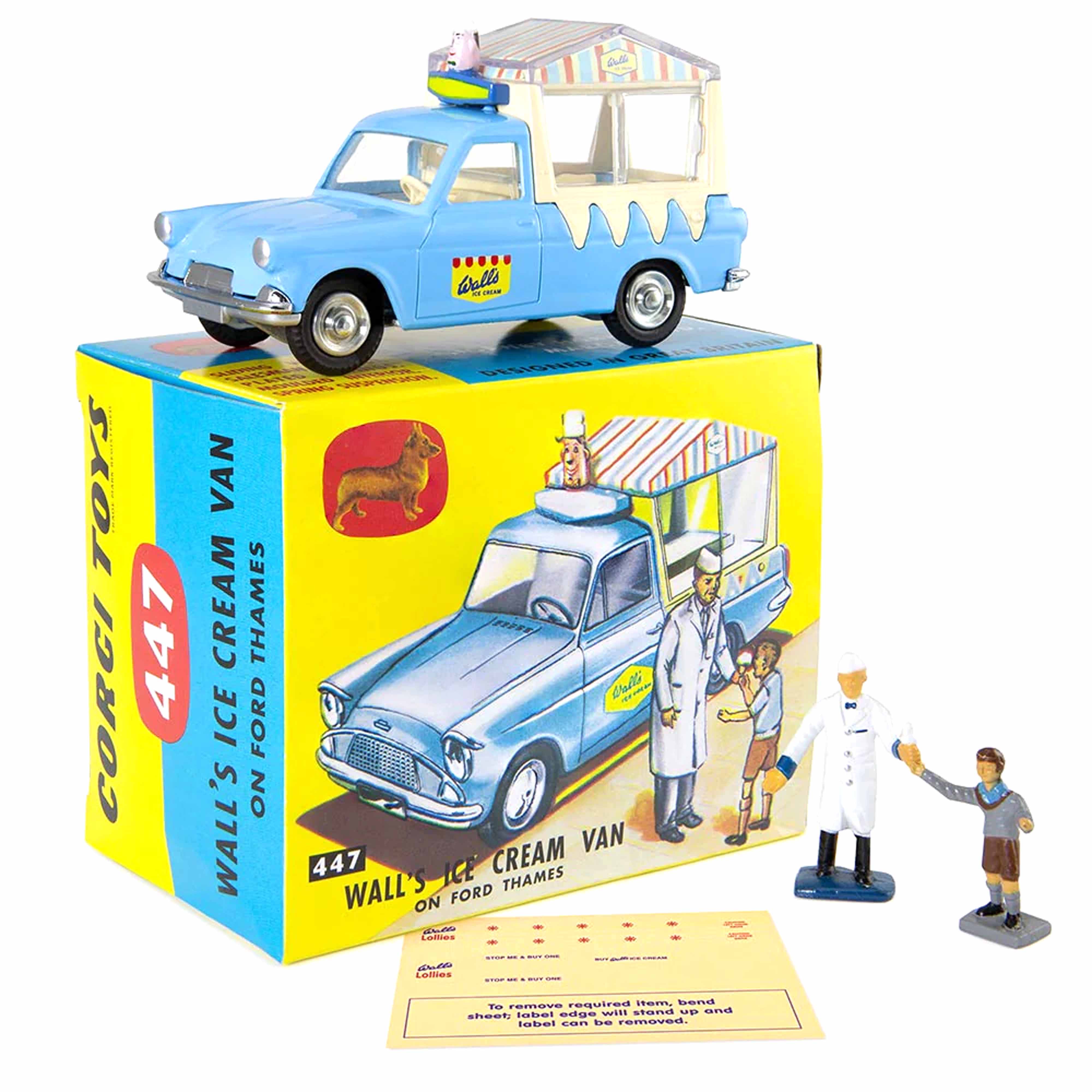 Ford Thames Wall's Ice Cream Van (mit Figuren) 1:43 - Nr.447