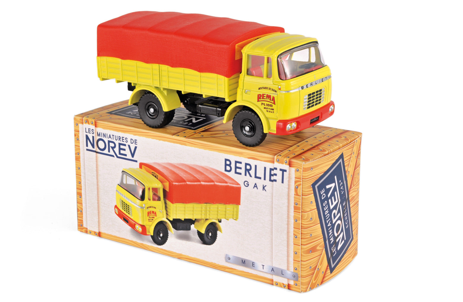 Berliet GAK mit Planenabdeckung Moutarde de Dijon 1:43