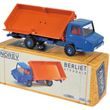 Berliet Stradair Side Dumper Truck Orange and Blue 1:43