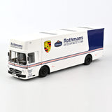 Mercedes O317 Porsche Racetransporter Rothmans 1:18