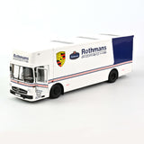 Mercedes O317 Porsche Racetransporter Rothmans 1:18