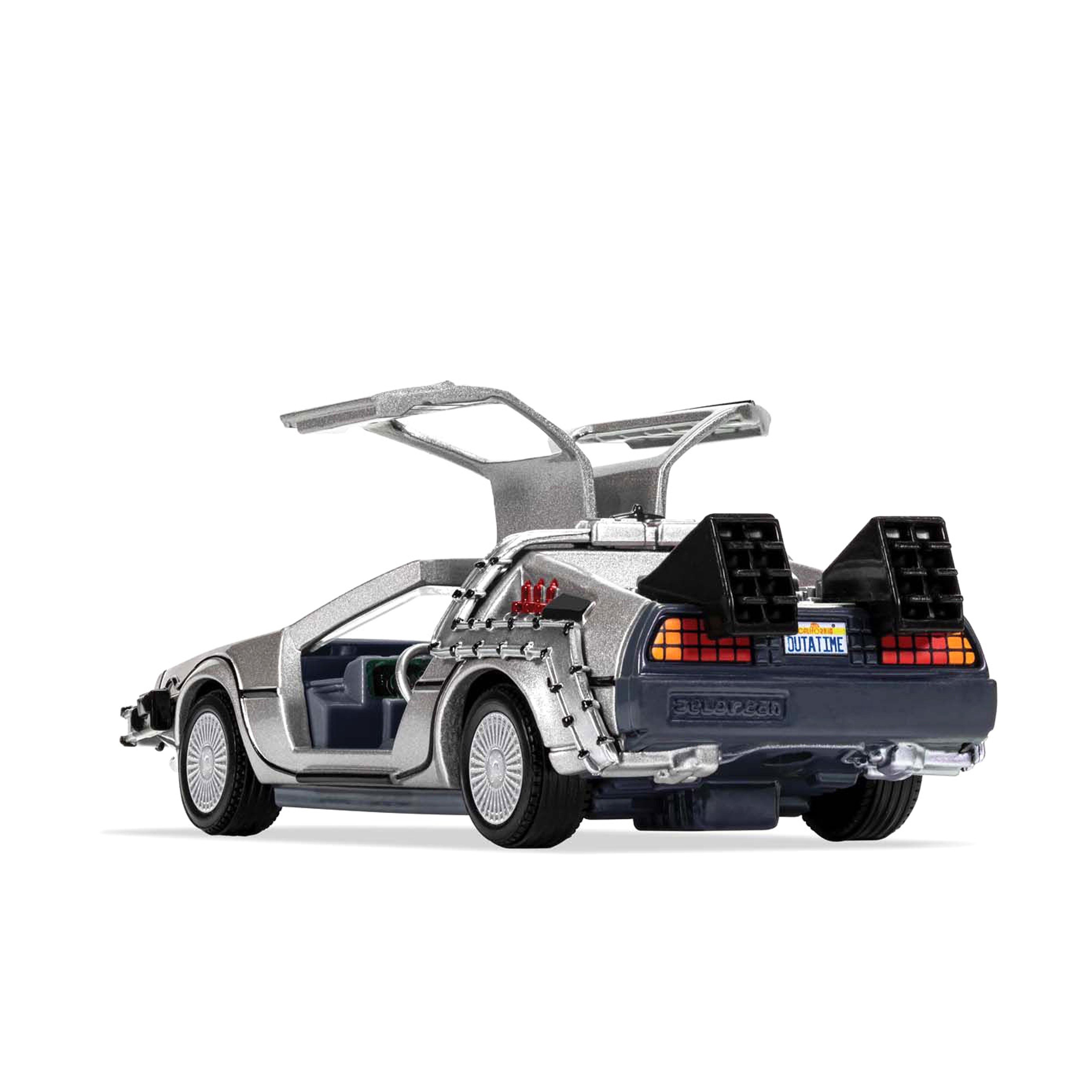 Delorean Retour vers le futur avec la figurine Doc Brown 1/36