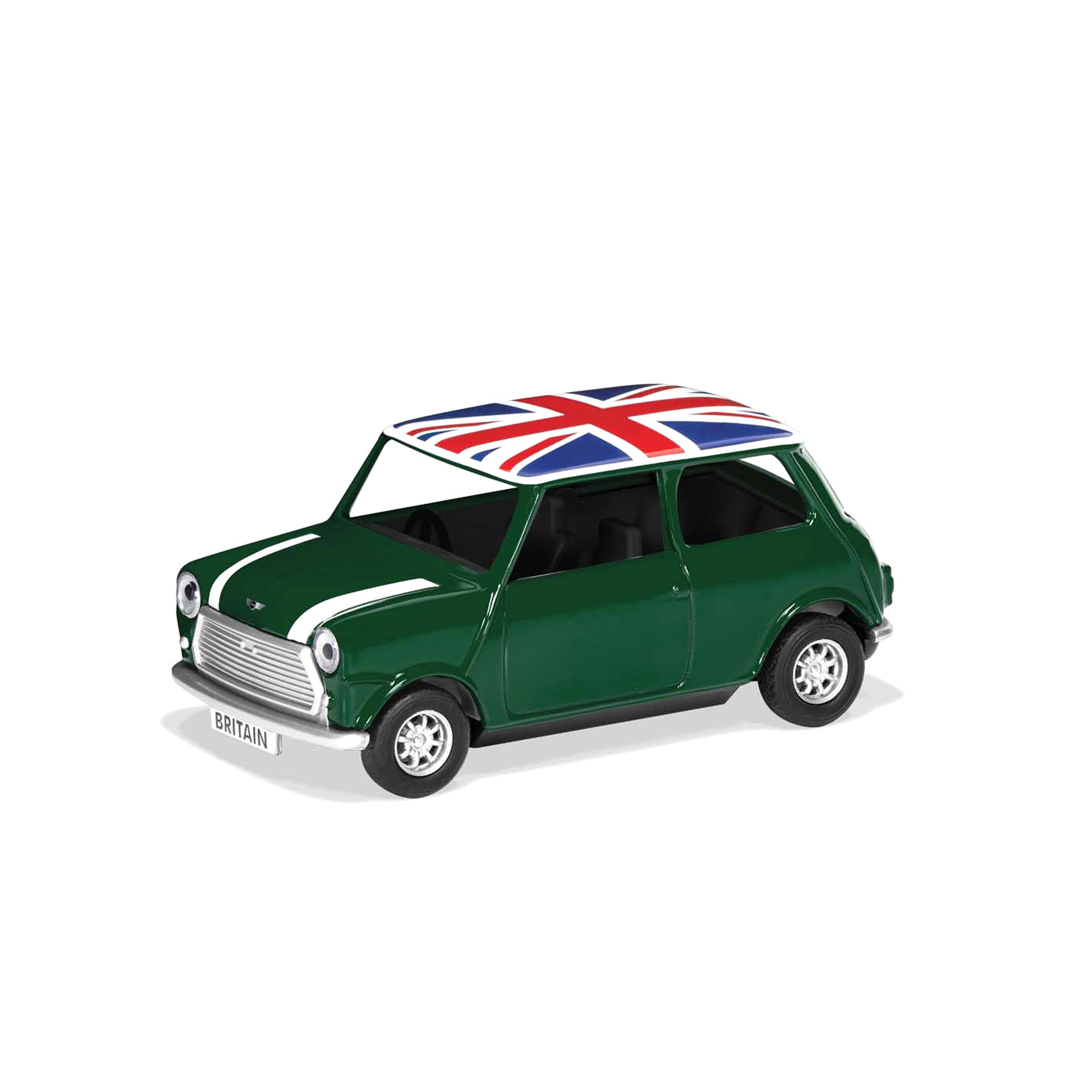 Mini Cooper Green English Flag 1:36