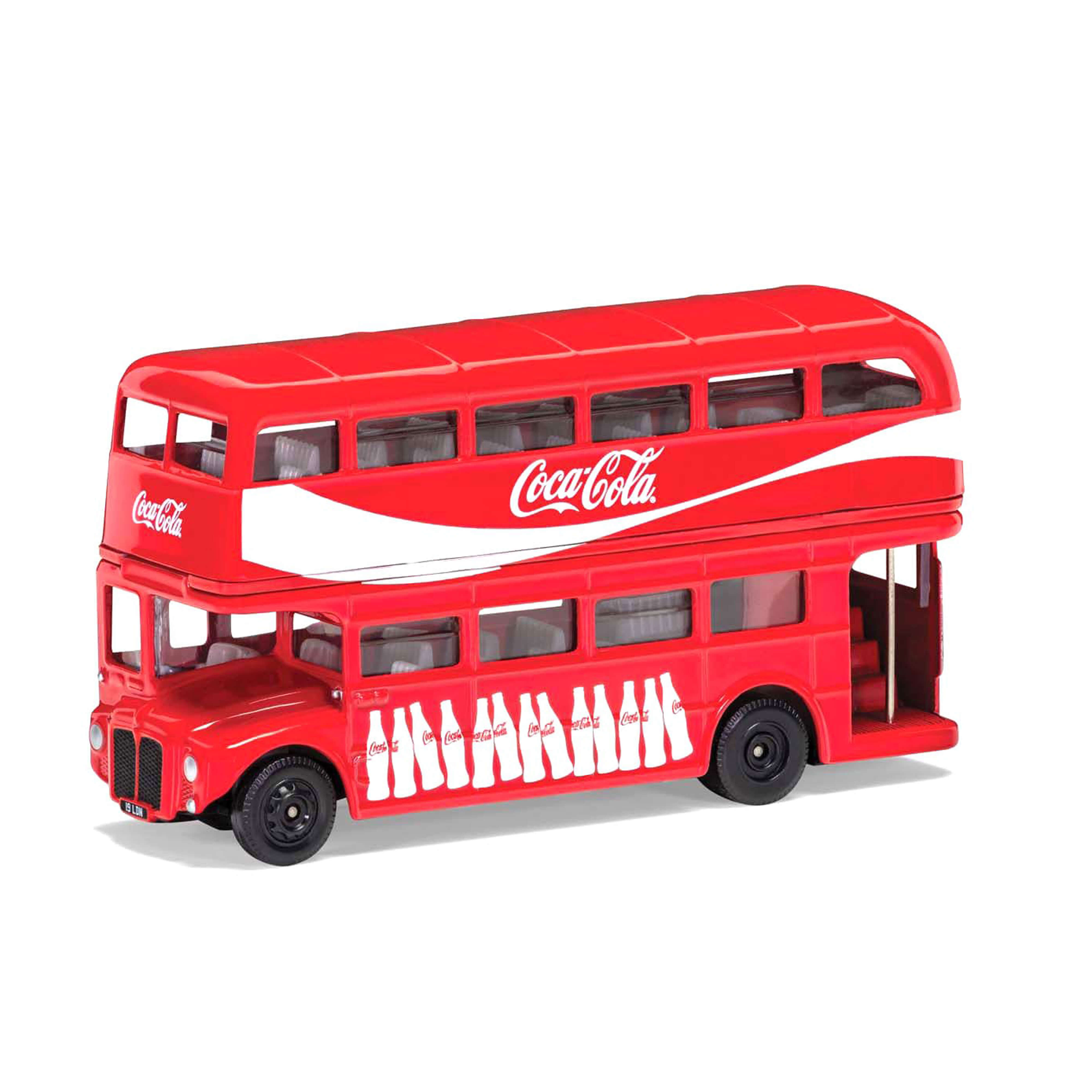 Bus Londonien Routemaster déco bouteilles de Coca-Cola 1/64