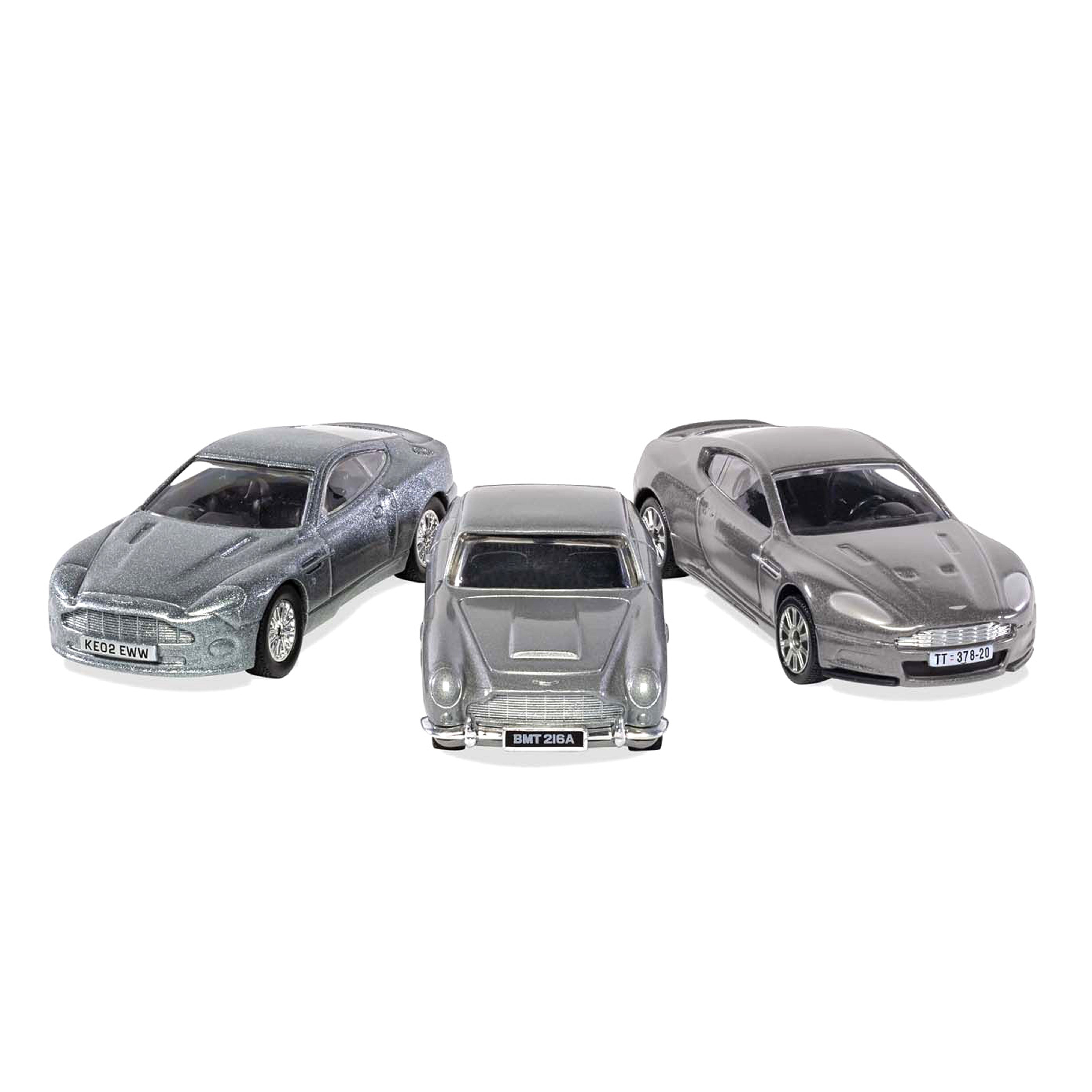 James Bond-Sammlung (Aston Martin V12 Vanquish, DB5, DBS)