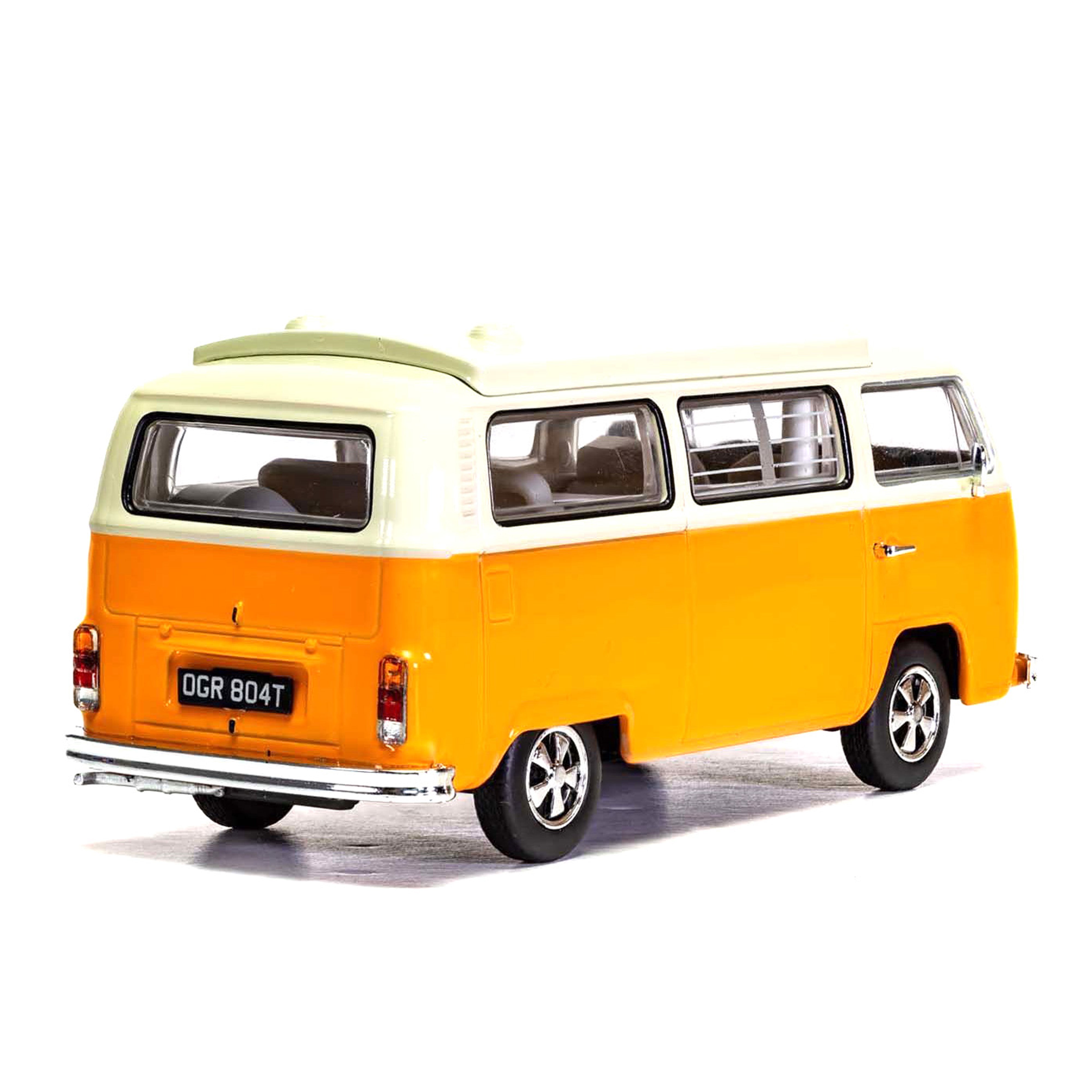 VW Campervan T2 Bay Window Devon Marino Yellow&Pastel white 1:43