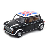 Mini Cooper LHD Union Jack Flagge Dunkelgrün/Weiß 1:12