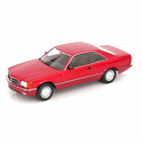 Mercedes 500 SEC C126 1985 Rot Metallic 1:18