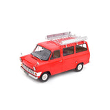 Ford Transit Bus 1965-1970 mit Dachträger Rot 1:18