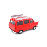 Ford Transit Bus 1965-1970 avec galerie de toit rouge 1/18