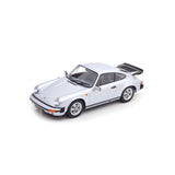 Porsche 911 Carrera 3.2 Coupe 1988 Silver - Birthday Pattern 1:18