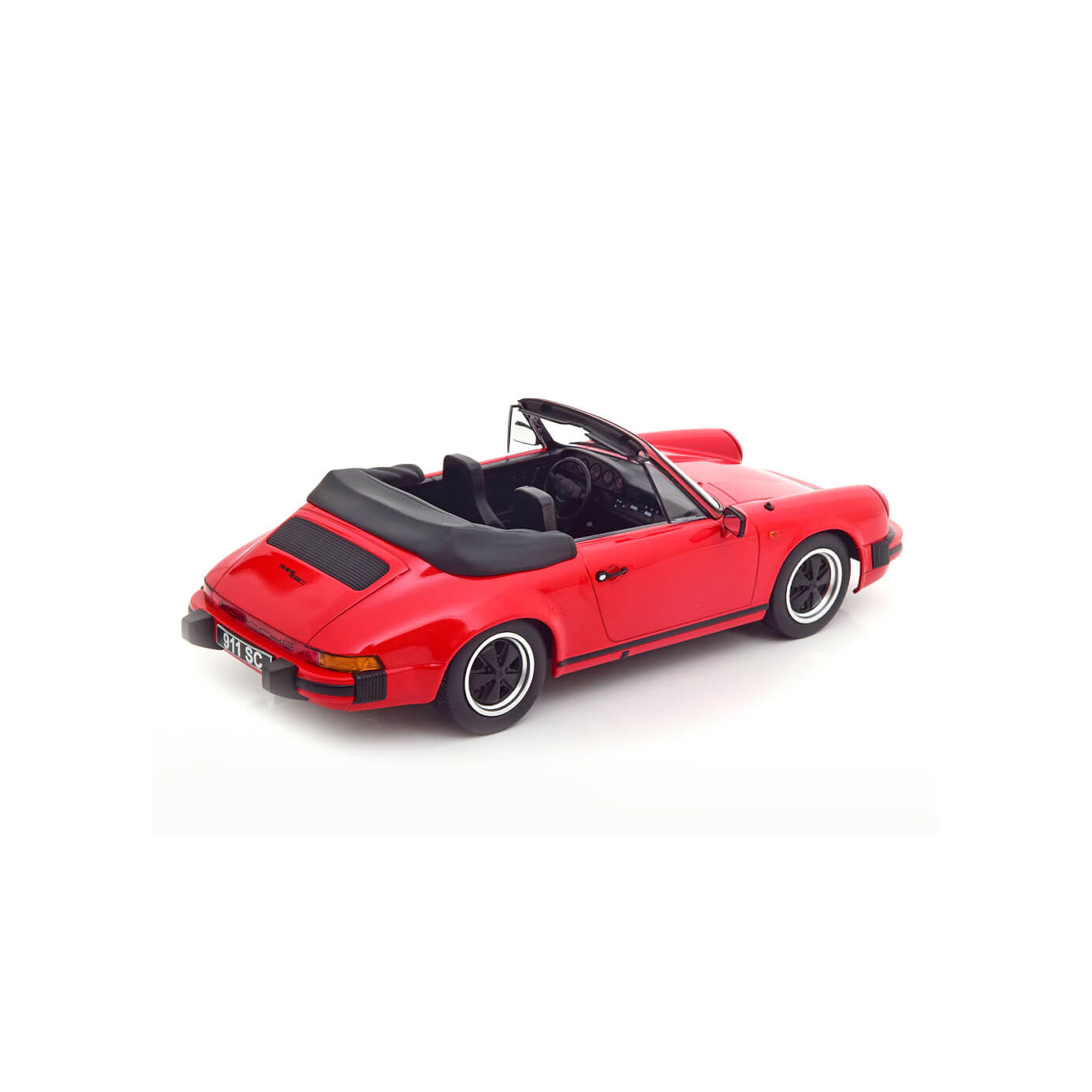 Porsche 911 SC Cabriolet 1983 Red with Soft top 1:18