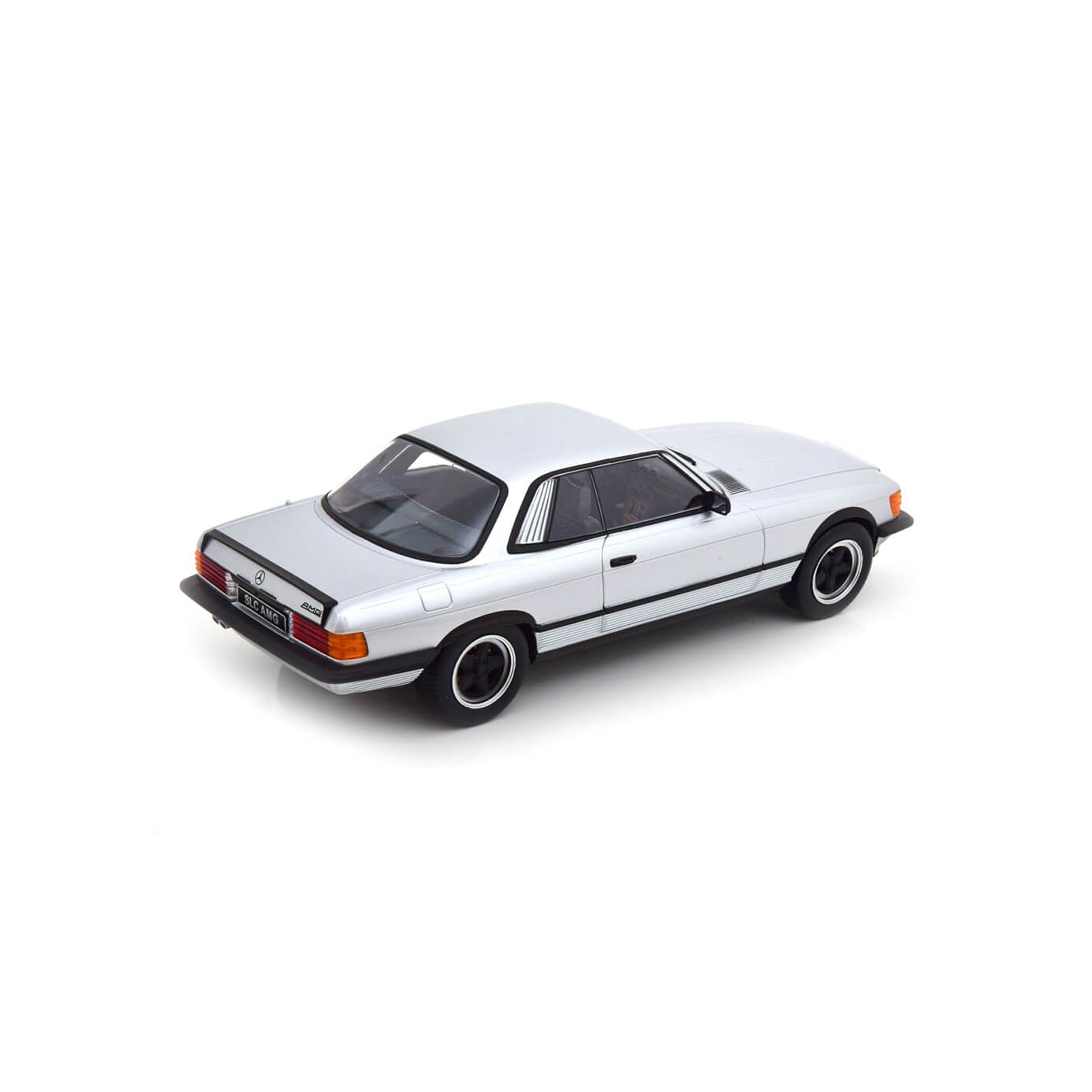 Mercedes 500 SLC 6.0 AMG C107 1985 Silber/Mattschwarz 1:18