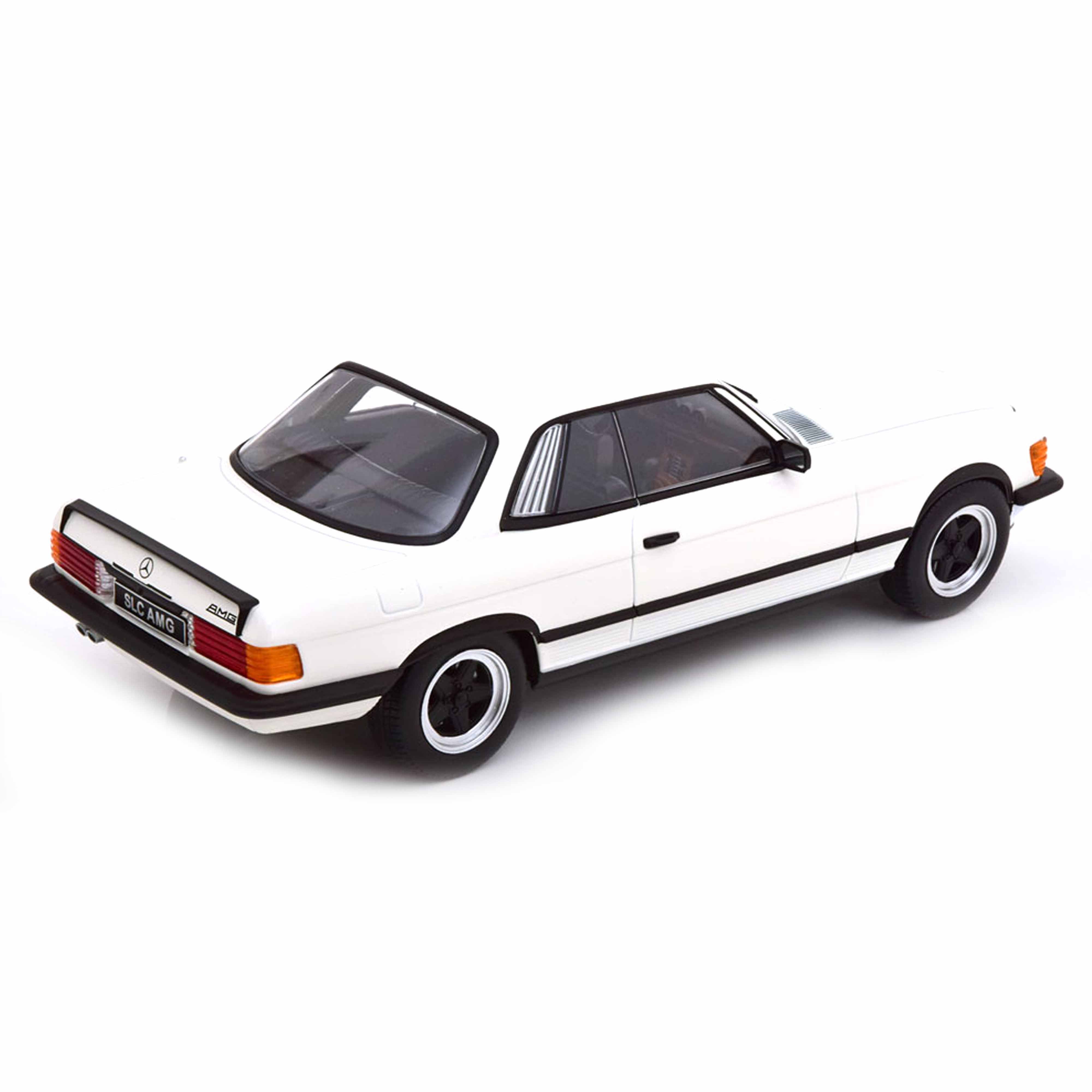 Mercedes 500 SLC 6.0 AMG C107 1985 Weiss/Schwarz Mat 1:18